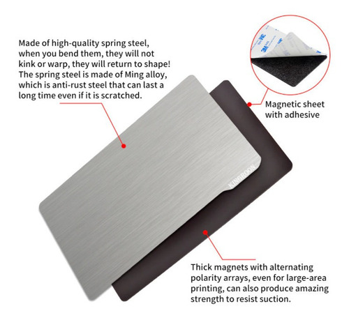 Imagem 5 de 6 de Placa Flexível Magnética - 138x85mm Creality Ld-002h