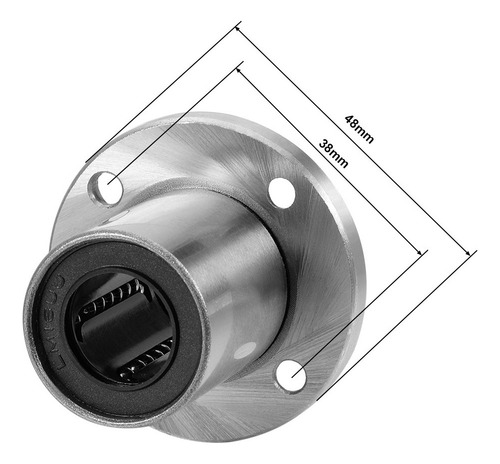 Rodamiento Lineal De Bola Lm16uu 16mm Id 37mm Largo 2uds