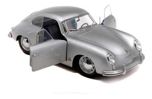 Porsche 356 Pre A 1953 Escala 1:18 Solido Plata Color Plateado