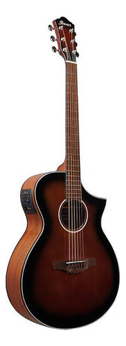 Ibanez Guitarra Electroacústica Aewc11-dvs Dark Violin Sb Color Rojo Orientación De La Mano Diestro