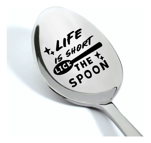Is Short Lick The Spoon; Cuchara Cena Sopa Unica Tallado