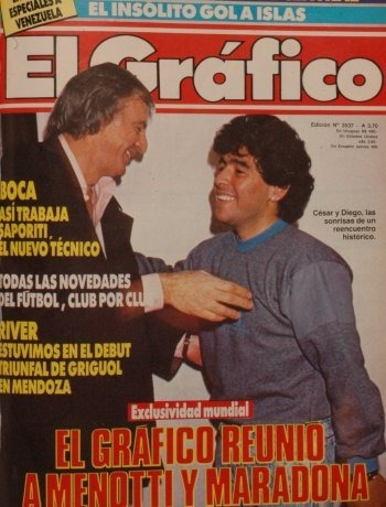 El Grafico 3537 Reportaje Maradona Menotti