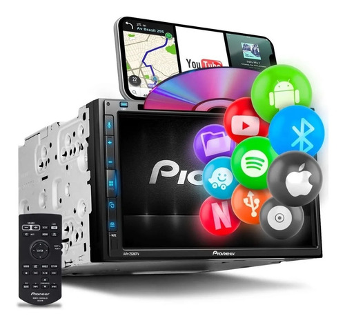 Imagem 1 de 9 de Central Multimídia Pioneer Avh-z5280tv Android iPhone Tv