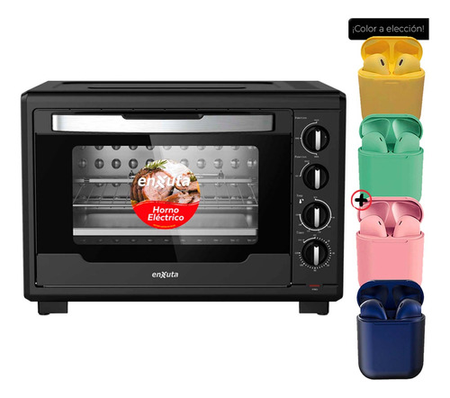 Horno Electrico Enxuta Henx055n 55 Litros Con Espiedo + Auri