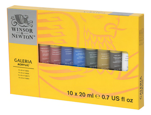 Estuche de tinta Winsor & Newton Gallery 20 ml 10 unidades