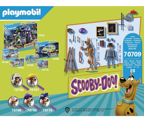 Juego Playmobil Scooby-doo! Aventura Con Black Knight 28 Pc