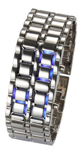 Reloj Led Hombre Digital Lava Samurai Acero Deportivo Unisex
