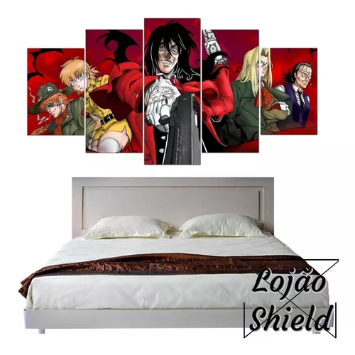 Quadro Decorativo Hellsing Ultimate Fanart Personagens