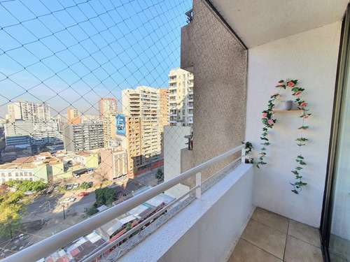Amoblado 1 Dormitorio Full Equipado Metro Santa Lucía