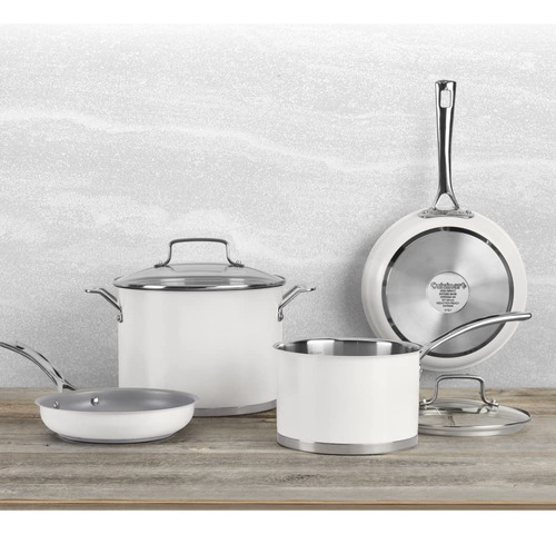 Conjunto de 11 peças Cuisinart Mw89-11 branco fosco
