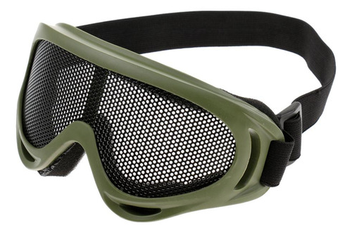 Gafas De Malla De Material Acero De Seguridad Ejercito Verde