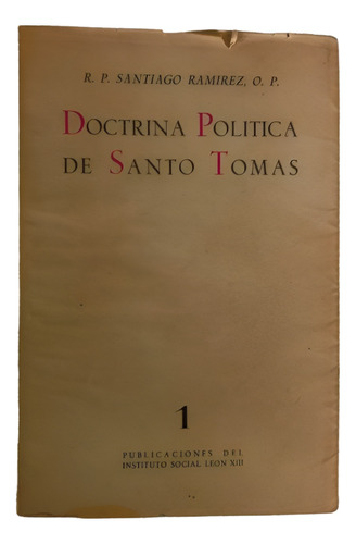 Doctrina Política De Santo Tomás - Ramirez