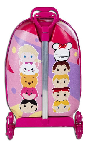 Mochila 3d Tsum Tsum Minnie Com 6 Rodinhas Maxtoy 7450