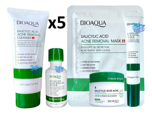 Kit X5 Acido Salicílico Bioaqua - mL a $78