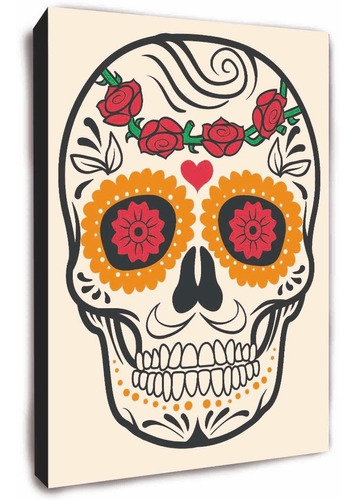 Cuadro De Calaveras Mexicanas - Decoracion