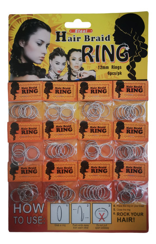 Argollas Para Trenzas Hair Rings Por Mayor