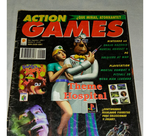 Revista Antigua ** Action Games ** N° 77 Juegos Trucos Ninte (Usado)