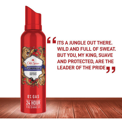 Desodorante Old Spice Lionpride Deodorant Body Spray 24 Hs