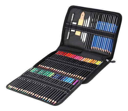 Kit De Herramientas De Dibujo Con Lápiz De Color, 95 Piezas,