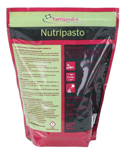 Nutripasto Nutrigarden 1 Kg Para Pasto