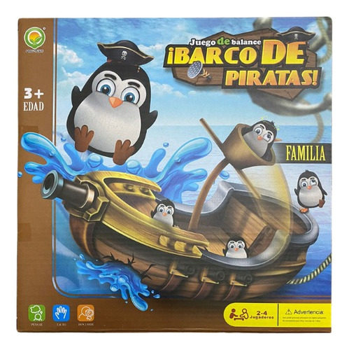 Pingüinos Barco Pirata - Juego De Mesa