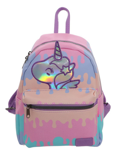 Mochila Ruz De Unicornio Color Morado Capacidad 8 L Para Niñas