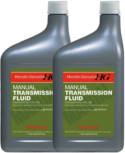 Pack X2 Aceite Transmisión Manual Fluid Honda Original