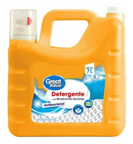 Detergente Líquido Antibacterial Con Bicarbonato G V Bio 7 L