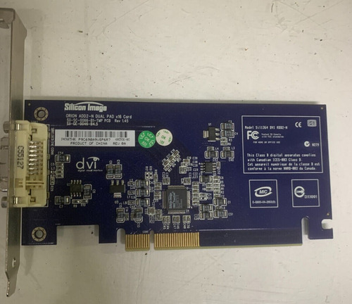 Silicon Image Orion Add2-n Dual Pad X16 Card Sil1364 Dvi Uuv