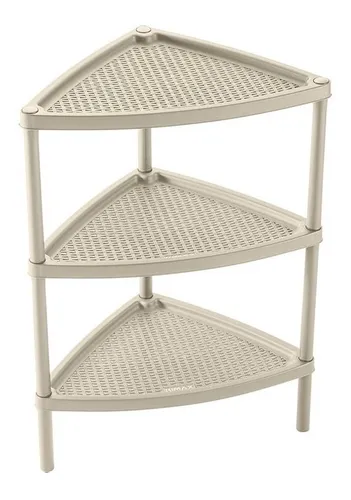 Mesa Multiusos Triangular Rimax 3 Niveles Taupe