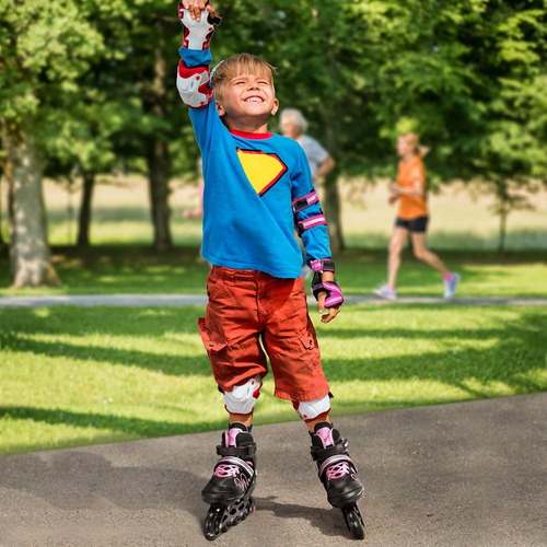 Patines En Línea Profesionales Adulto Ajustables Con Luces