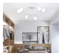 Comprar Lampara Colgante Luminaria Techo De 6 Luces Nórdico Plafon