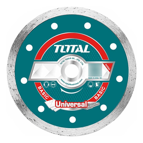 Disco Diamantado Corte Humedo 76mm Total Tac2120763 Color Turquesa