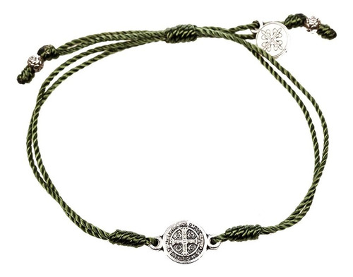 Pulsera My Saint My Hero Breathe Blessing - Medalla Plateada