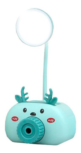 Imagen 1 de 10 de Velador Led Flexible Lampara Lapicero Sacapuntas Infantil