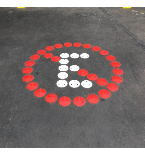 Imagen 5 de 5 de Kit Prohibido Giro A La Izquierda Punto No Pintura Vial