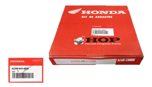 Kit De Arrastre Original Honda Cb 160f / Cadena Reforzada