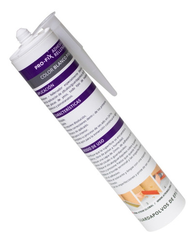 Imagen 4 de 4 de Adhesivo Rellenador Profix Atrim Zocalos Eps Blanco Pintable