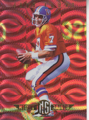 1997 Excalibur Night Games Prisms John Elway Broncos /250