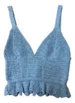 Comprar Top Musculosa Tejido Hilo Algodon Crochet Algodón Mujer