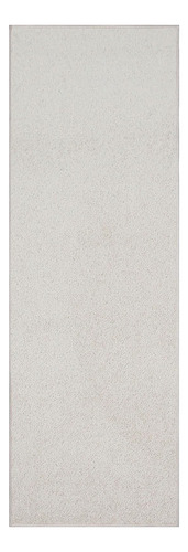Alfombra Blanca Liso 61 X 366 Cm Para Interiores Resistente
