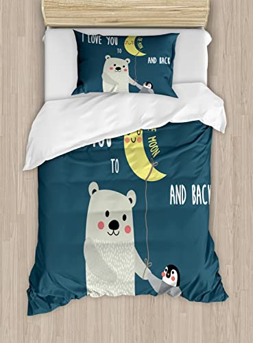 Ambesonne Me Encanta Que Te Duvet, Teddy Oso Y Lb726