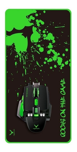 Imagen 3 de 4 de Mouse Gamer 3200dpi Metálico Mouse Pad Extralargo Wesdar X6