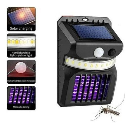 Lampara Solar Mata Mosquitos Zancudo Repelente Mosca Insecto