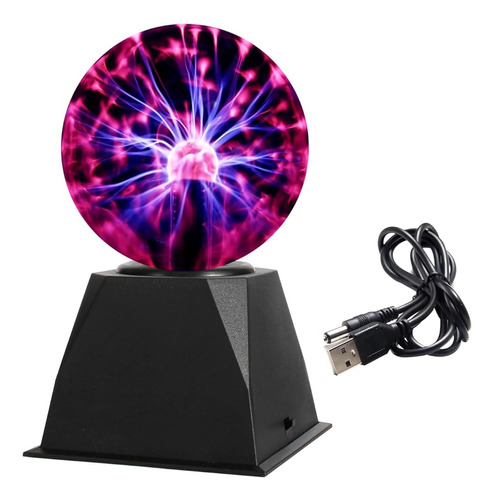 Gresus 5 Pulgadas Magic Plasma Ball Lamp - Touch & Sound Sen