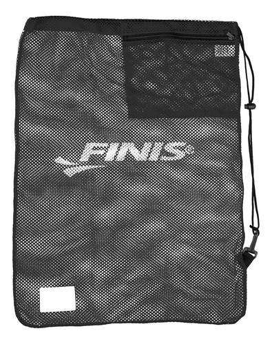 Bolsa De Natacion Finis Mesh Gear Malla/toalla Bk - Tecnobox