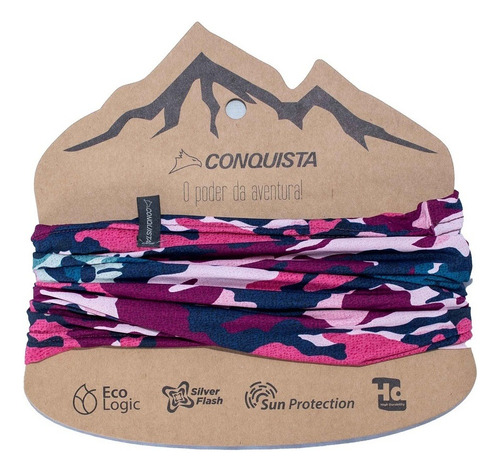 Bandana Dry Cool Proteção Solar Upf 50 + Unissex Conquista Cor Cadillac