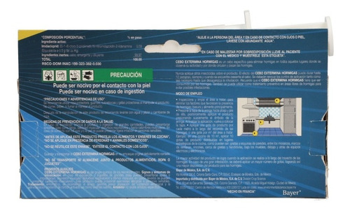 Imagen 4 de 8 de Veneno Para Hormigas En Gel Jeringa Bayer 10 G