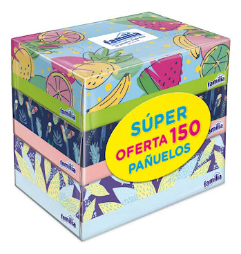 Pañuelos Familia Triple Hoja 3 Cajas Pequeñas De 50 Und