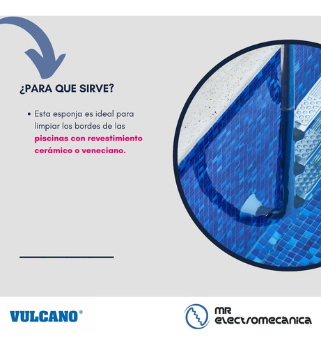 Imagen 2 de 10 de Esponja Vulcano Para Limpiar Venecitas Pileta